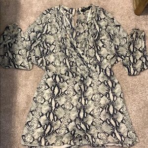 Snake Print Romper